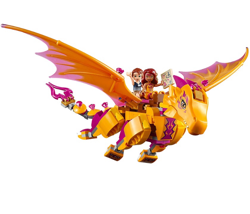 Lego Elves. Лего Эльфы. Лавовая пещера дракона огня  